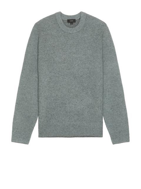 Vince Cashmere Thermal Crewneck Sweater in Parlor Blue