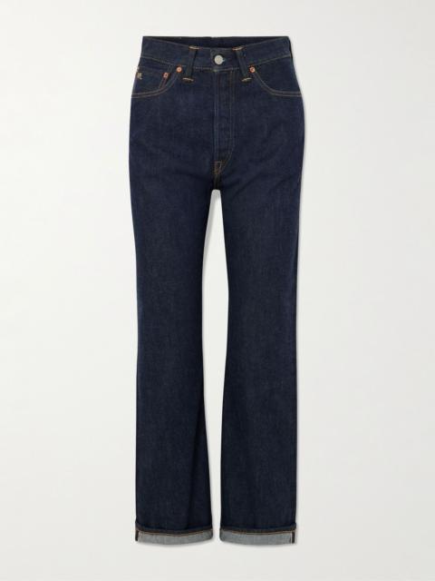 RRL by Ralph Lauren High-rise wide-leg jeans Dark denim