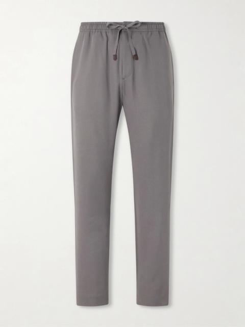 Canali Straight-Leg Lyocell Drawstring Trousers