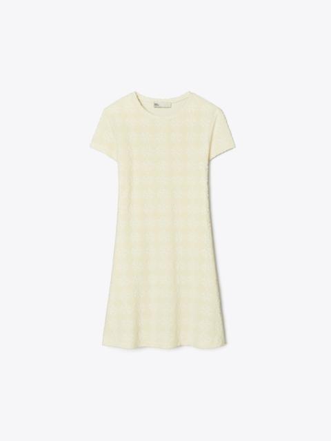 TORY BURCH Terry Jacquard Logo Shirtdress
