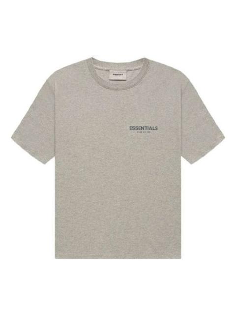 ESSENTIALS Fear of God Essentials FW21 Short Sleeve Tee Dark Heather Oatmeal FOG-FW21-222