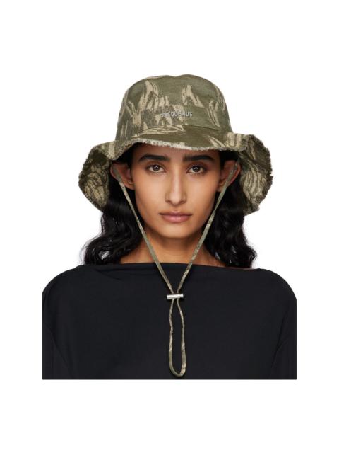 JACQUEMUS Khaki 'The Gadjo' Bucket Hat