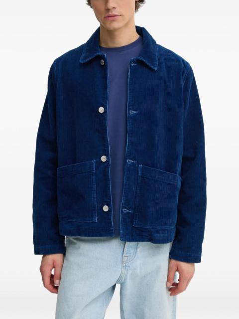 SUNFLOWER corduroy-texture shirt jacket