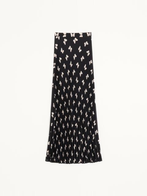 Valentino VALENTINO MIDI SKIRT IN BUTTERFLOW PRINT CREPE DE CHINE