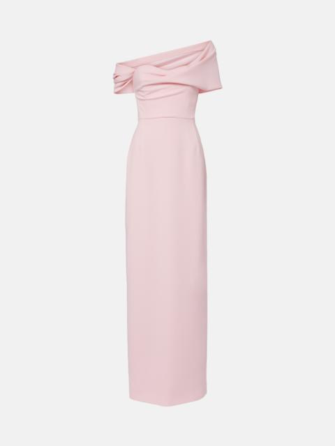 CAROLINA HERRERA Sofia crêpe bustier gown