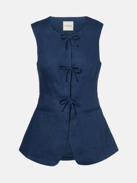 POSSE Sabine linen vest