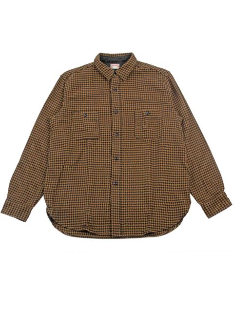 The Real McCoys MS21102 8HU Houndstooth Flannel Shirt Mustard