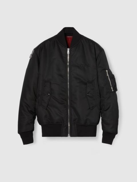 GUCCI Nylon twill bomber jacket