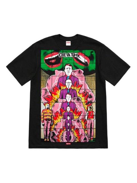 Supreme Supreme SS19 Gilbert George DEATH Black Tee SUP-SS19-544