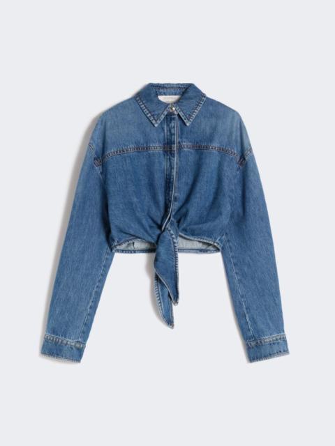 Sportmax Short denim shirt - midnightblue