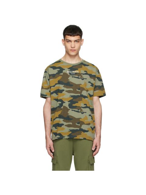 Balmain camo t shirt best sale