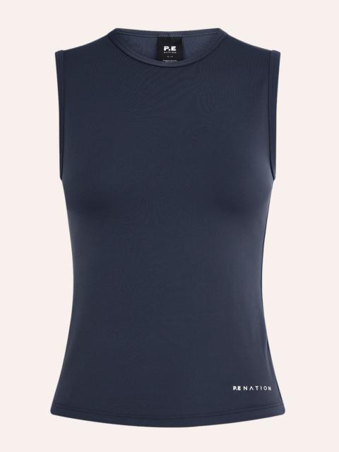 P.E NATION SIGNATURE MUSCLE TANK IN MARINE BLUE
