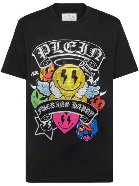 PHILIPP PLEIN Strass Smile T-shirt