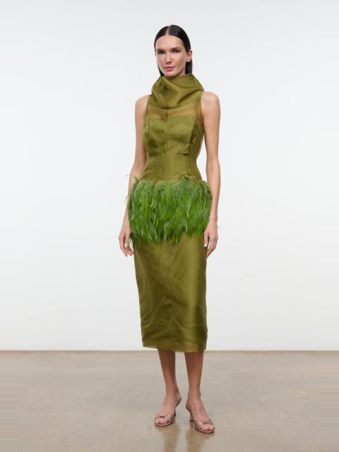 STAUD STAUD BISOU DRESS PEAR