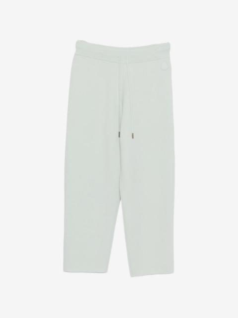Moncler wool & cashmere blend cropped jogging trousers
