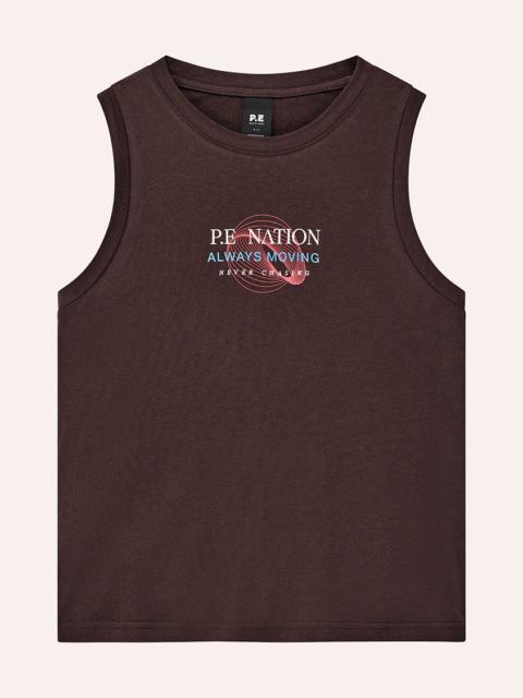 P.E NATION SNAP TANK IN DARK PLUM