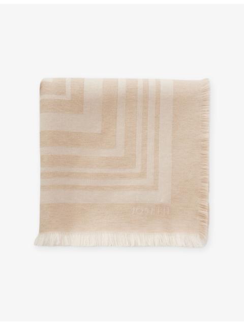 JOSEPH Neoma Striped Square Wool Scarf