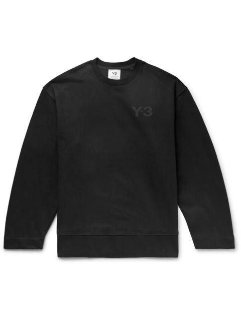 Y-3 Oversized Logo-Print Loopback Cotton-Jersey Sweatshirt