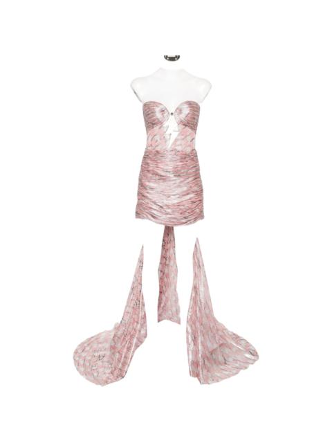 MARIA LUCIA HOHAN Maria Lucia Hohan Kelly Cut-out Ruched Mini Dress