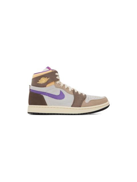 Jordan Beige & Brown Air Jordan 1 Zoom CMFT 2 Sneakers