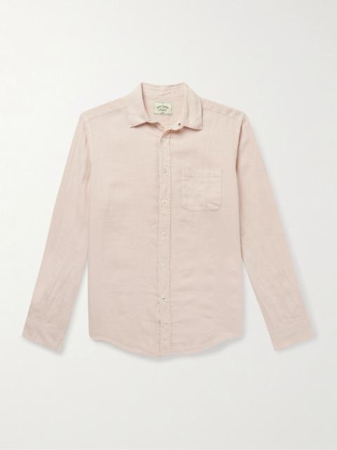 Portuguese Flannel Linen Shirt Beige