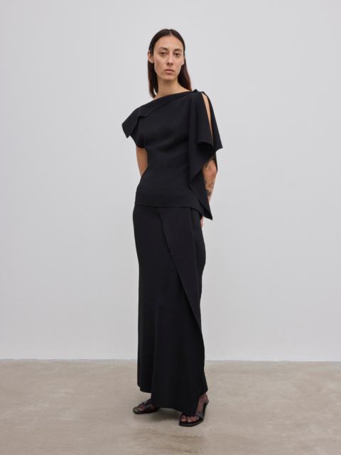 House of Dagmar Draped Knit Top