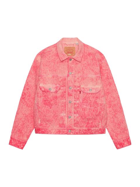 Levi's Levi's x Stussy Dyed Jacquard Trucker Jacket 'Pink'