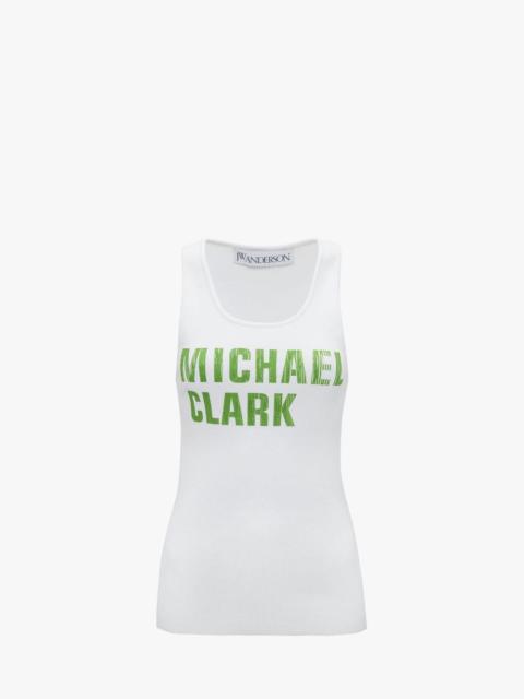 MICHAEL CLARK PRINTED TANK TOP