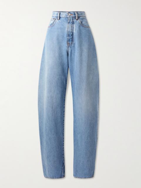 Alaïa Round High-rise Barrel-leg Jeans