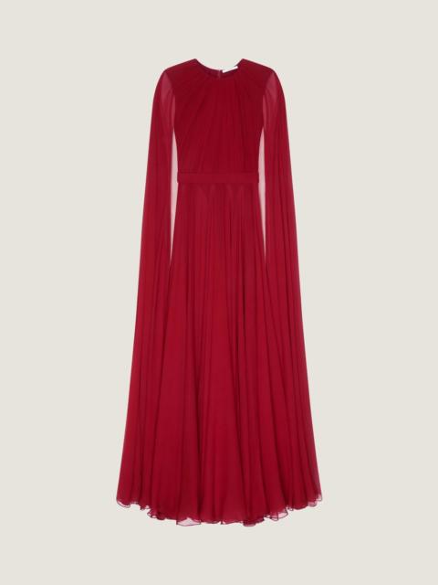 Givenchy EVENING DRESS IN SILK CREPON WITH CAPE
