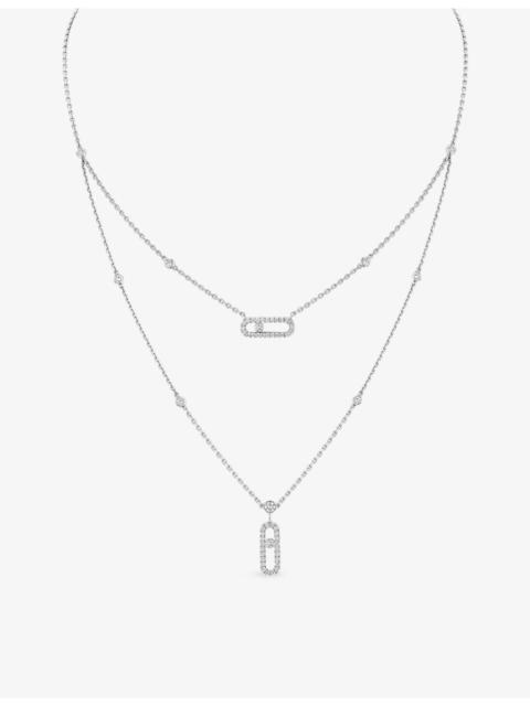 MESSIKA Move 18ct white-gold and diamond necklace
