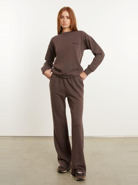 SPRWMN CHOCOLATE FLEECE STRAIGHT LEG SWEATPANTS