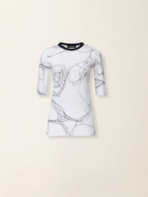 FABIANA FILIPPI Ribbed cotton jersey T-shirt