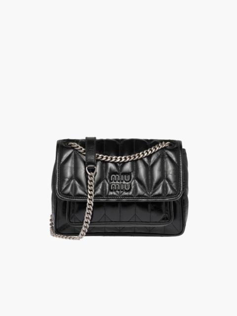 Miu Miu Shiny leather shoulder bag