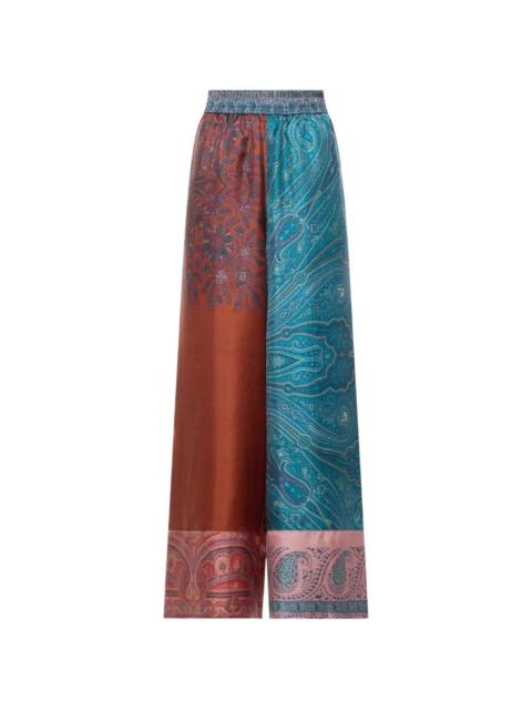 Pierre-Louis Mascia Aloe paisley-pattern wide-leg palazzo pants