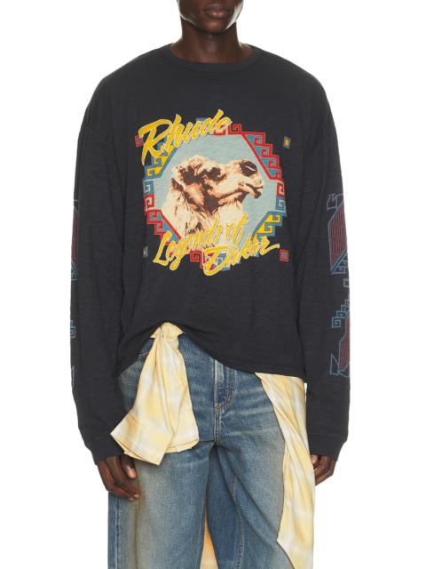 Rhude Legends Of Dakar Long Sleeve Slub Tee