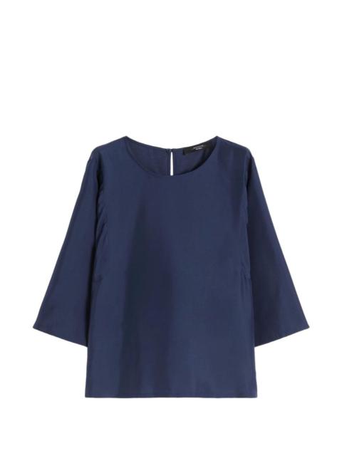 WEEKEND Max Mara boat-neck silk top