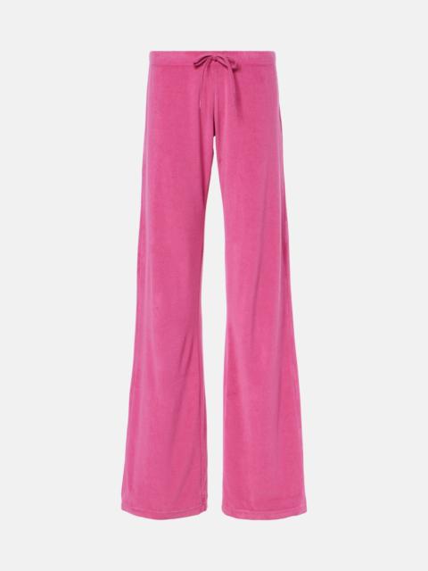 BALENCIAGA Low-rise terry track pants