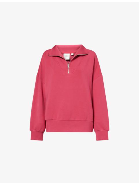 VARLEY Hawley Half-Zip Stretch-Woven Sweatshirt