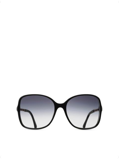 CHANEL CH5210Q Square-Frame Acetate Sunglasses