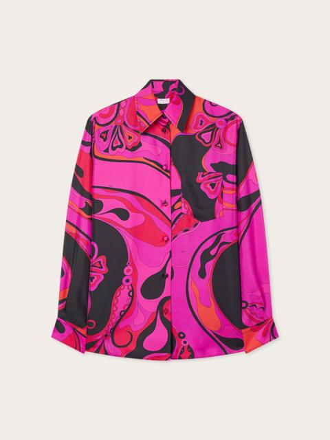 PUCCI ORCHIDEE PRINT SILK SHIRT