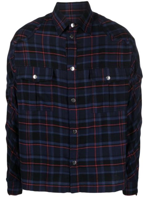 GmbH plaid-check print shirt