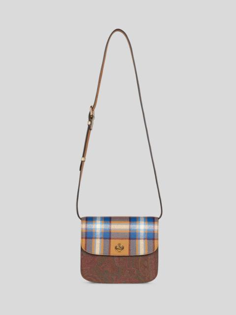 Etro SMALL ETRO ESSENTIAL BAG WITH TARTAN PRINT