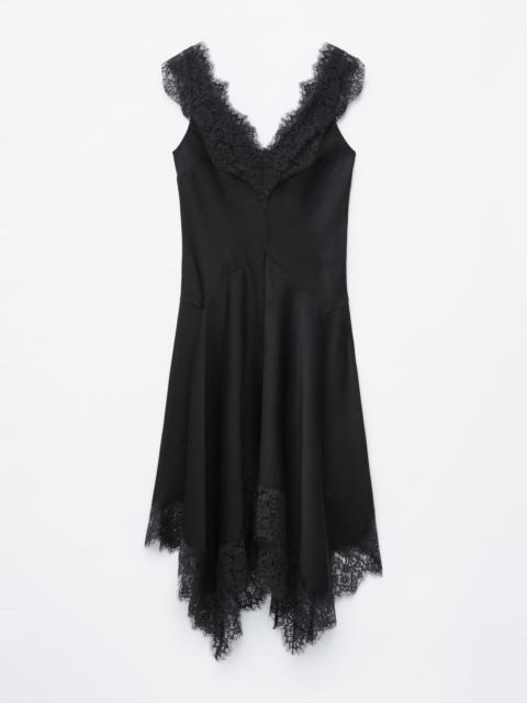 & Other Stories Lace-Trim Midi Dress