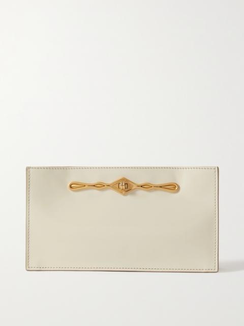 MÉTIER + Fernando Jorge Ease Embellished Glossed-leather Clutch