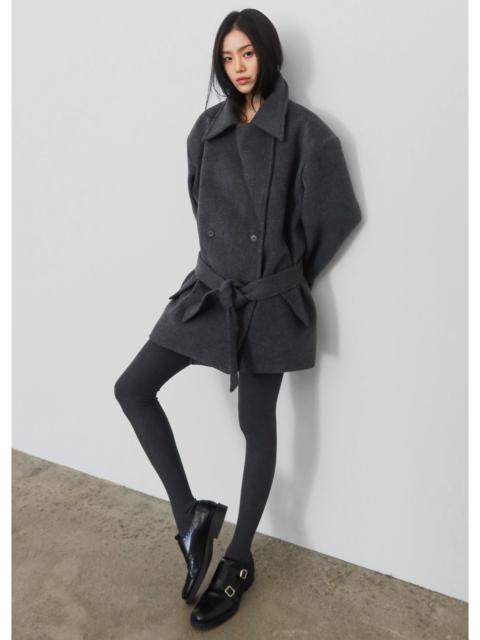 The Frankie Shop Kalmar Wool Peacoat - Grey