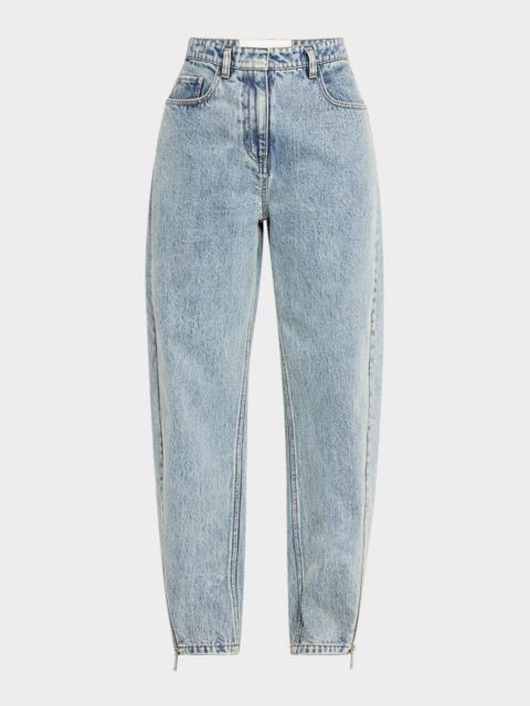 3.1 Phillip Lim 곡선된 측 지프 청바지