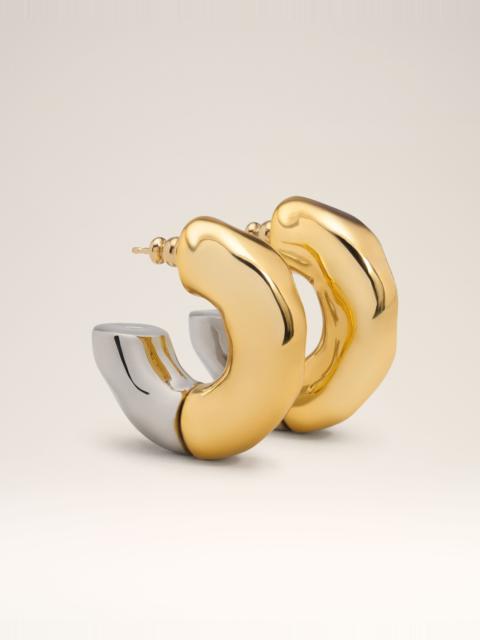 AMI Paris GOLD BRASS DUNE HOOPS