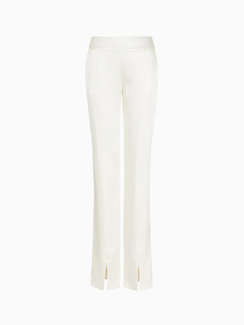 GIORGIO ARMANI Double silk-satin trousers