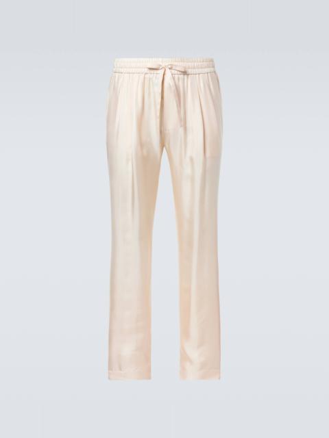 Dolce & Gabbana Silk tapered pants